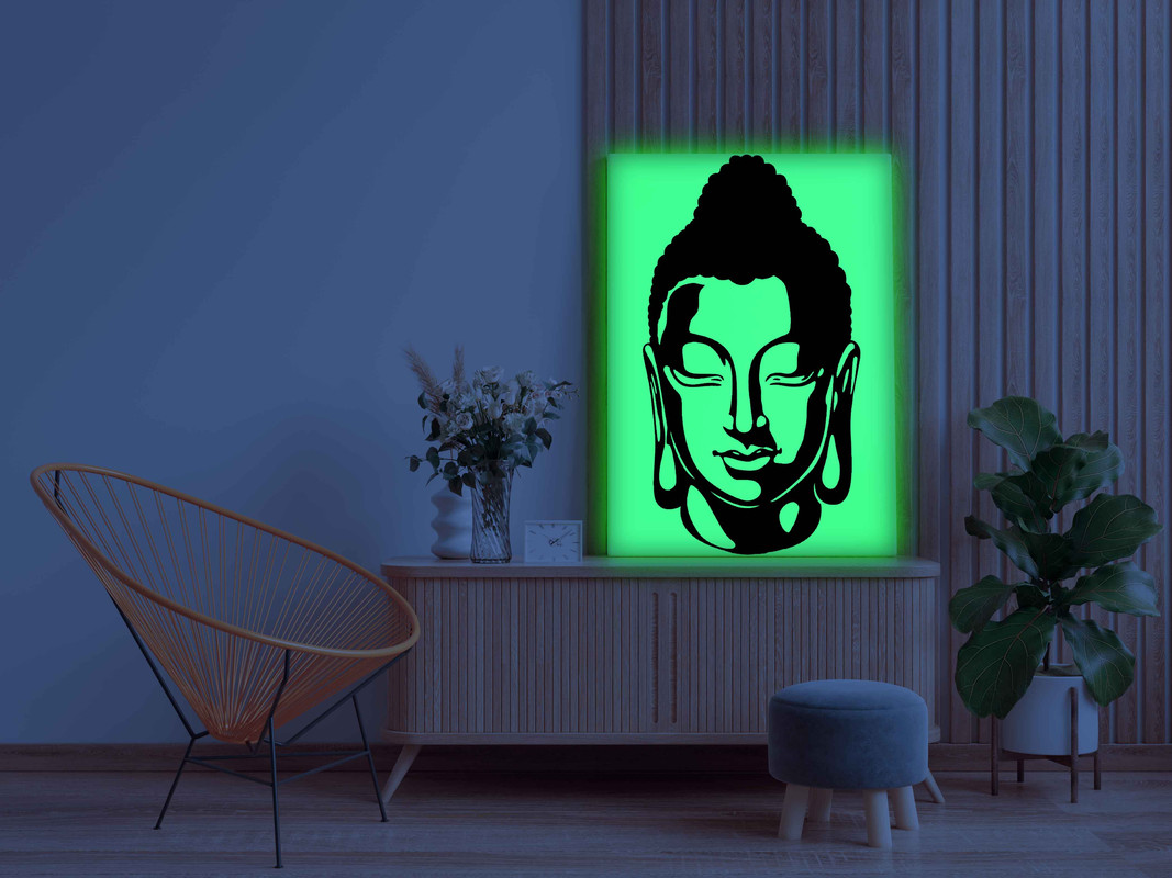 Glow in the Dark Buddha Face DIY Painting Kit β Meditative Wall Art for Home Decor | Eazy Arts - Image 3