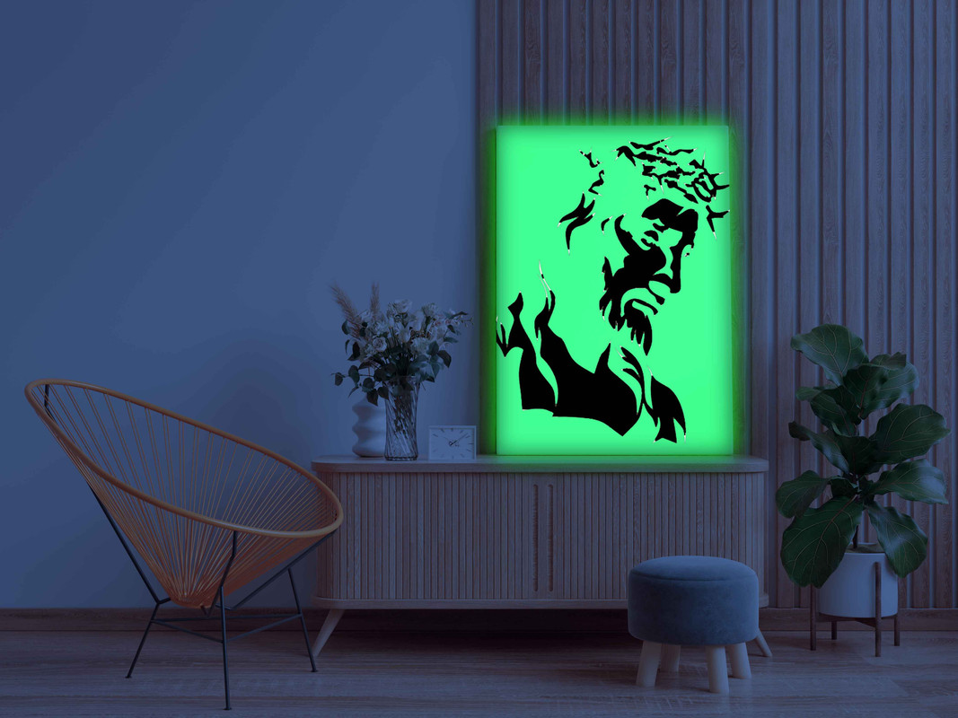 Glow in the Dark Jesus Christ Painting Kit - Image 3
