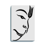 Lord Hanuman Face Glow in the Dark Painting Kit – Minimal Divine Art | Eazy Arts