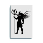 Mahadev Standing with Trishul Painting Kit – Glow in the Dark Devotional Art | Eazy Arts