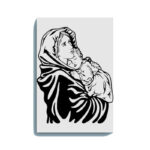 Mother Mary and Baby Jesus Paint Kit – Divine Glow in the Dark Canvas | Eazy Arts