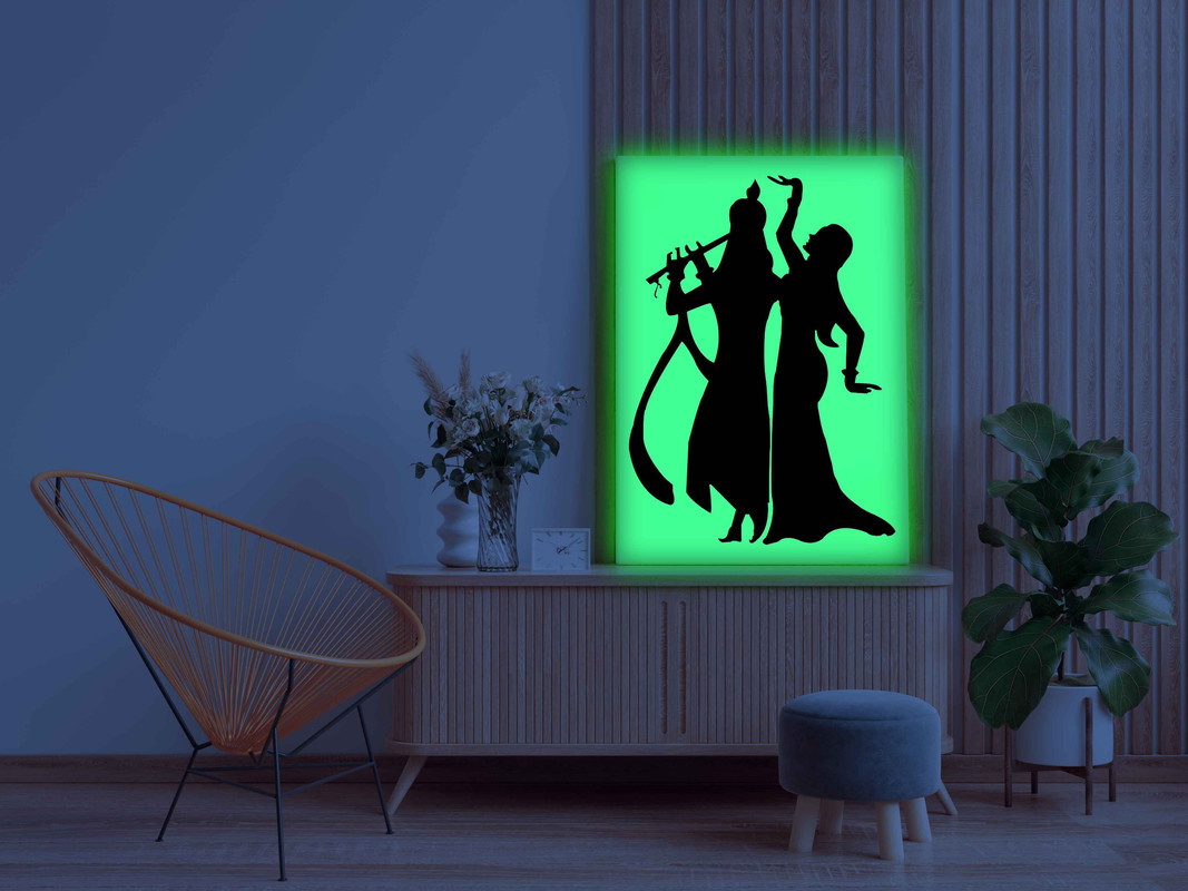 Radha Krishna Dance Paint Kit β Spiritual Glow In The Dark Kit | Eazy Arts - Image 3