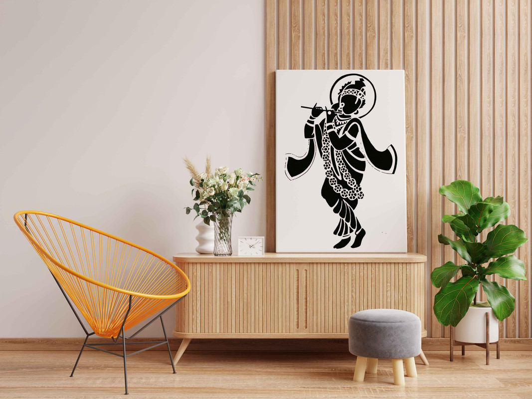 Flute-Playing Krishna Glow In The Dark Kit β Divine Lord Krishna Art | Eazy Arts - Image 2