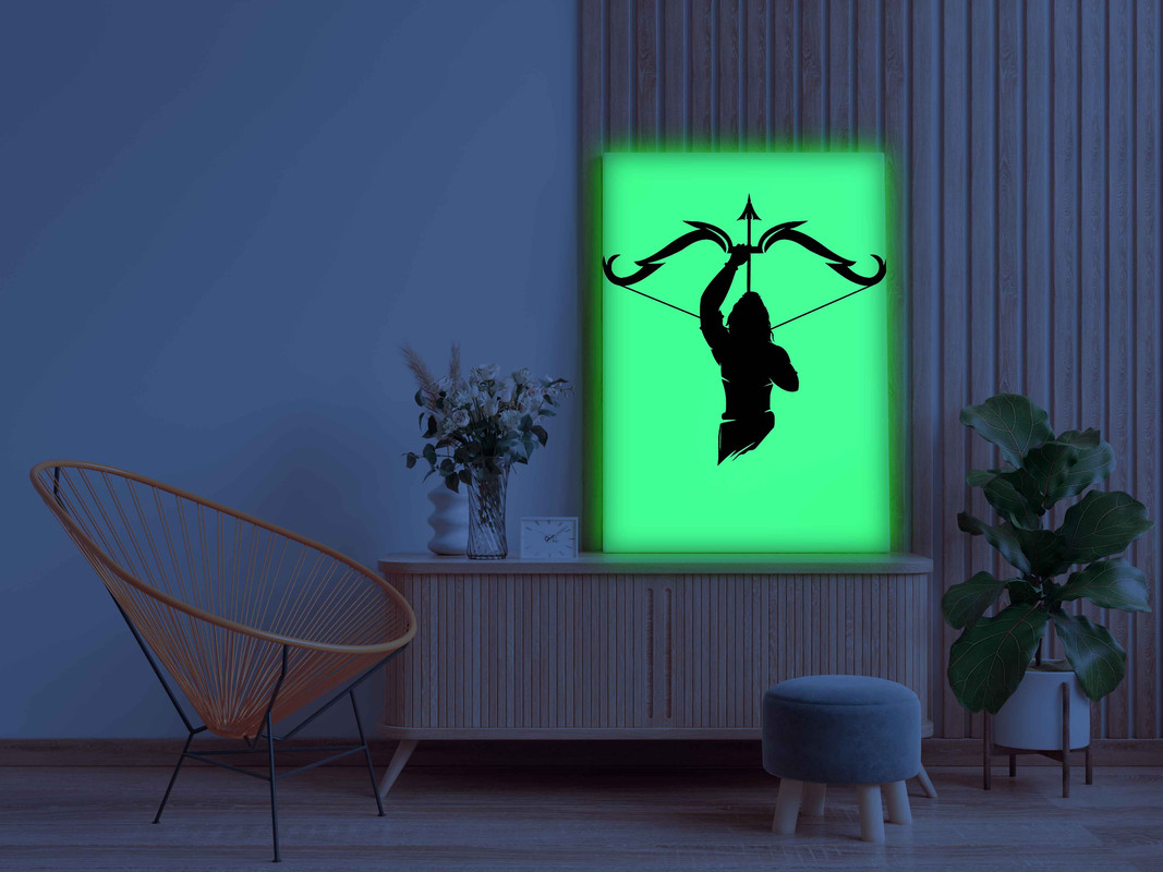 Shri Ram with Bow Raised Glow In The Dark Kit β Symbol of Dharma & Victory | Eazy Arts - Image 3
