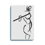 Abstract Krishna with Flute Line Art Painting Kit – Glow in the Dark DIY Canvas Set for Beginners by Eazy Arts