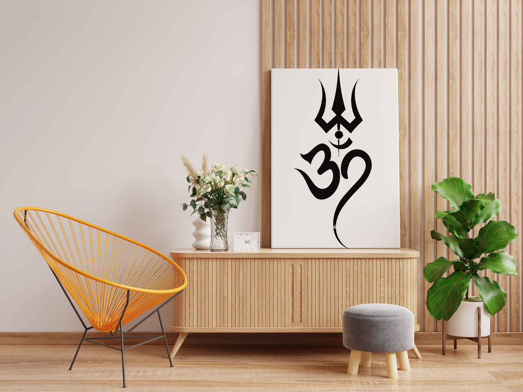 Trishul and Om Symbol Glow in the Dark Painting Kit β DIY Sacred Wall Art | Eazy Arts - Image 2