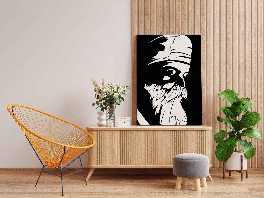 Waheguru Portrait Glow in the Dark Painting Kit β DIY Sikh Spiritual Wall Art | Eazy Arts - Image 2