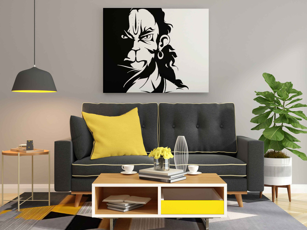 Fierce Bajrangbali Close-Up Glow in the Dark Painting Kit β DIY Hanuman Wall Art | Eazy Arts - Image 2