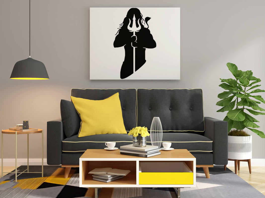 Lord Shiva with Trishul Glow in the Dark Painting Kit β DIY Mahadev Silhouette Art | Eazy Arts - Image 2