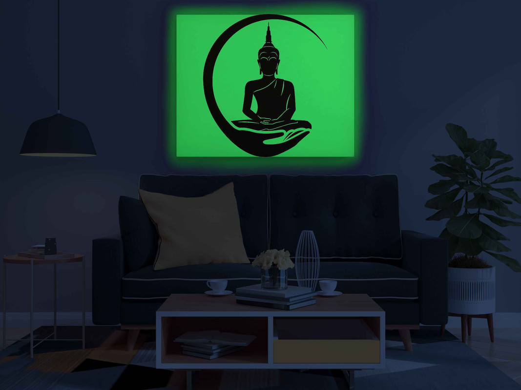 Buddha on Hand Glow in the Dark Painting Kit β DIY Spiritual Zen Art for Mindful Living | Eazy Arts - Image 3