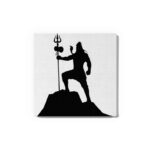 Lord Shiva on Mountain Glow in the Dark Painting Kit – DIY Mahadev Power Pose Art | Eazy Arts