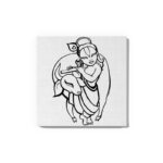 Child Krishna with Cow Glow in the Dark Painting Kit – DIY Bal Krishna Wall Art | Eazy Arts