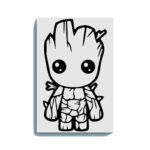 Baby Groot Glow in the Dark Painting Kit – Adorable DIY Art for Marvel Fans