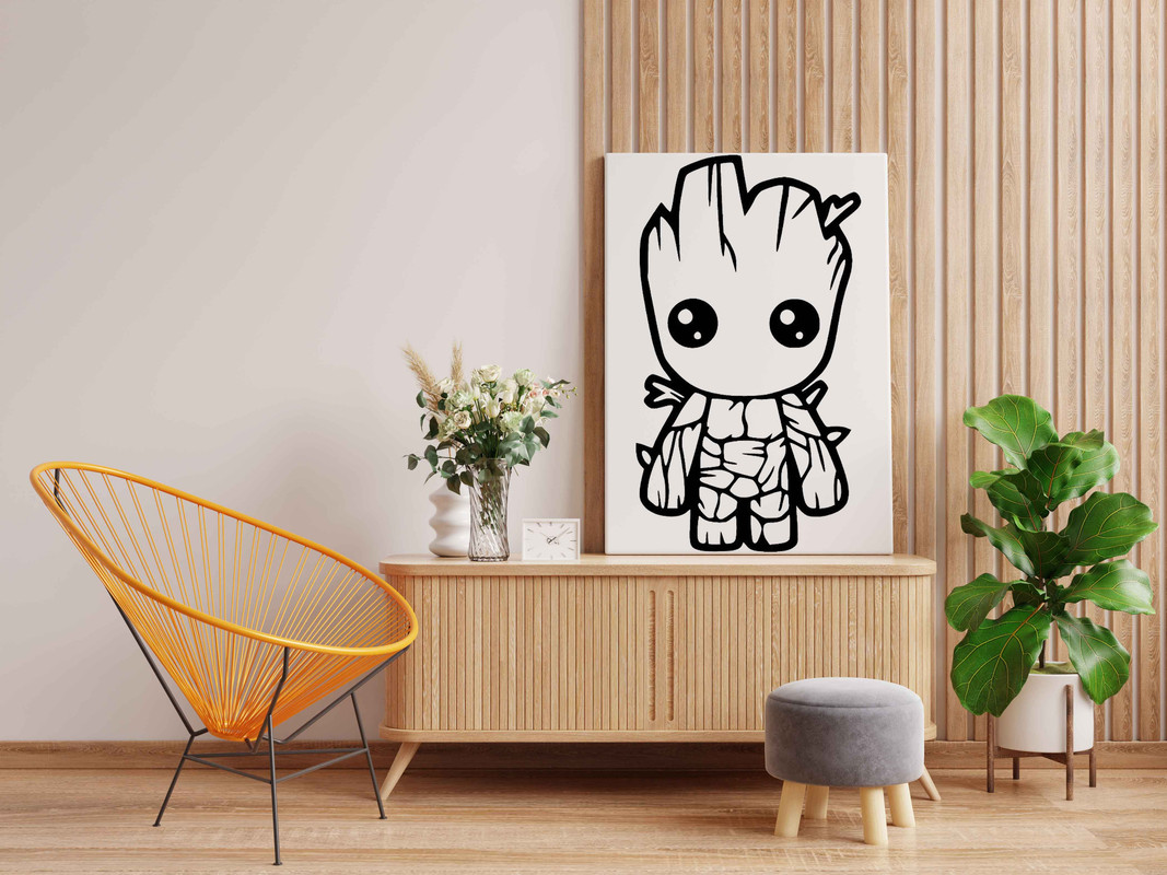 Baby Groot Glow in the Dark Painting Kit β Adorable DIY Art for Marvel Fans - Image 2