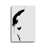 Batman Face Glow in the Dark Painting Kit – Minimalist DIY Art for Dark Knight Fans