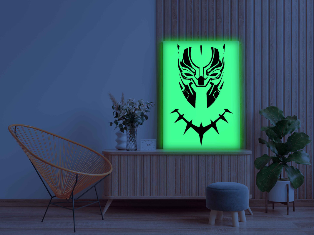 Black Panther Glow in the Dark Painting Kit β Wakanda Forever DIY Art Set - Image 3