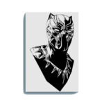 Black Panther Face Glow in the Dark Painting Kit – Marvel Superhero DIY Wall Art
