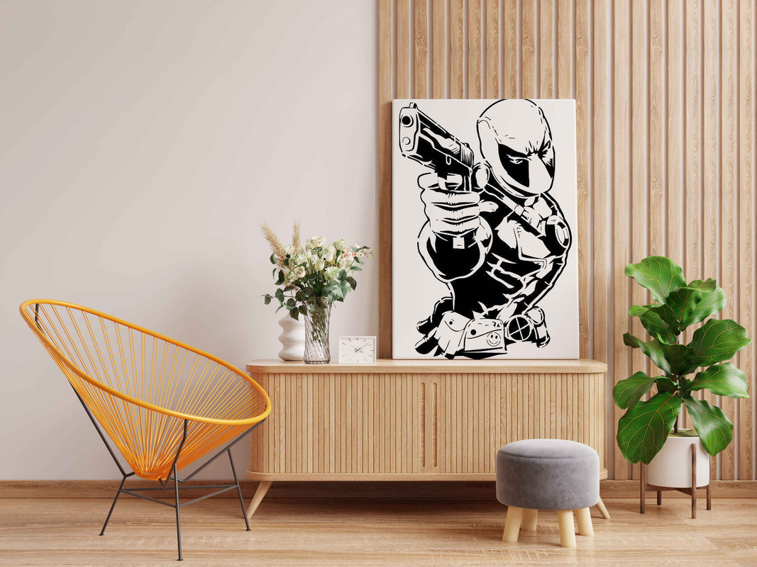 Deadpool Shooting Glow in the Dark Painting Kit β DIY Wall Art for Anti-Hero Fans - Image 2