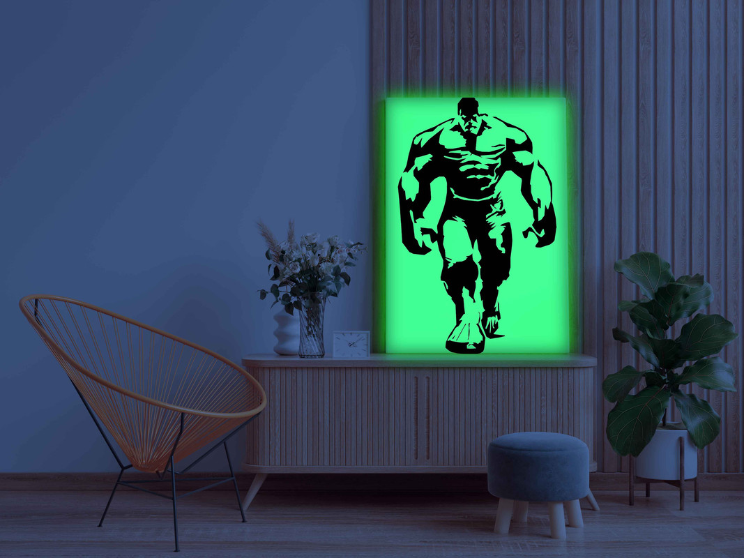 Hulk Walking Glow in the Dark Painting Kit β Bold DIY Superhero Wall Art - Image 3