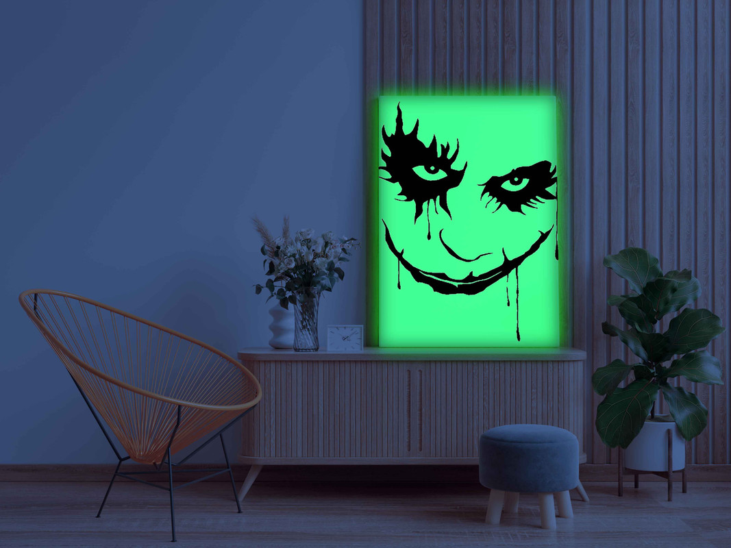 Joker Face Glow in the Dark Painting Kit β Intense DIY Villain Art for Fans - Image 3