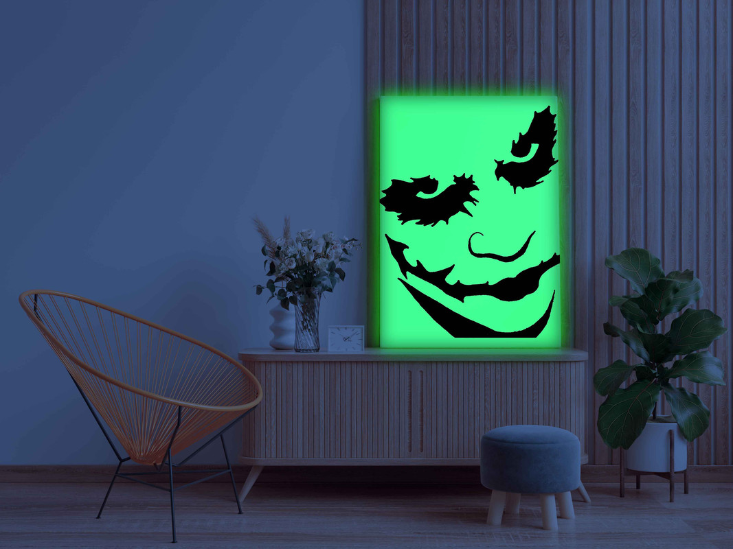 Scary Joker Glow in the Dark Painting Kit β Sinister DIY Art for Joker Fans - Image 3