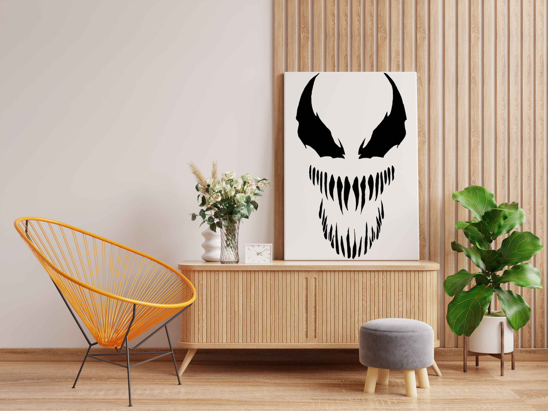 Venom Glow in the Dark Painting Kit β Sinister Marvel Anti-Hero Face DIY Art - Image 2