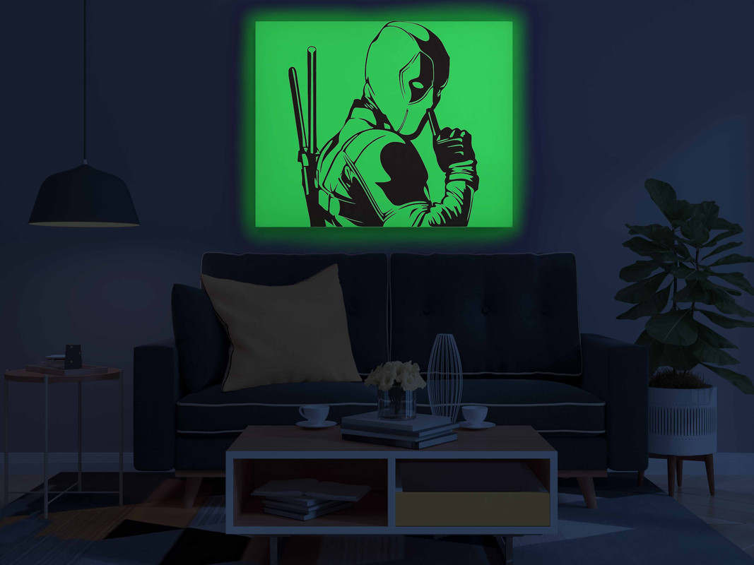 Deadpool Glow in the Dark Painting Kit β DIY Antihero Art with Attitude - Image 3