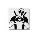 Deadpool Heart Glow in the Dark Painting Kit – DIY Antihero Art for Marvel Lovers