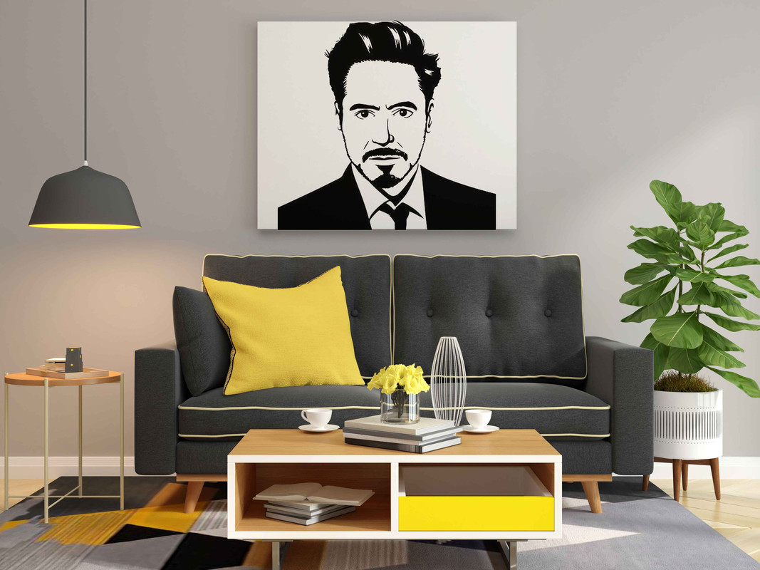 Robert Ironman Glow in the Dark Painting Kit β Iconic Tony Stark Portrait DIY Canvas - Image 2