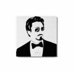 Tony Stark Glow in the Dark Painting Kit – Tuxedo Elegance with Arc Reactor Glow