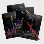 Shanghai Cityscape Scratch Painting Kit – Oriental Pearl Tower & Modern Skylines