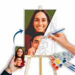 Custom paint by numbers kit