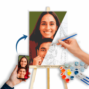 Custom paint by numbers kit